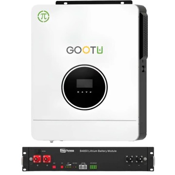 6,2 кВт інвертор Gootu + акумулятор LiFePO4 B4850 комплект резервного живлення для дому, квартири