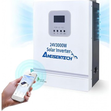 3 кВт LiFePO4 Комплект резервного живлення Інвертор Ameisentech WiFi + 2 акумулятора Idzlldi 12V 100Ah з BMS для будинку, квартири