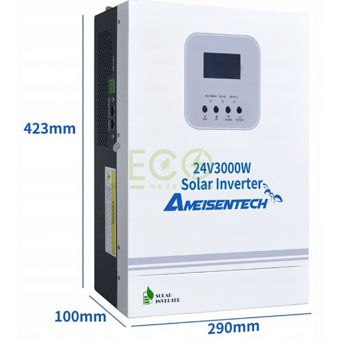 3 кВт LiFePO4 Комплект резервного живлення Інвертор Ameisentech WiFi + 2 акумулятора Idzlldi 12V 100Ah з BMS для будинку, квартири 3 кВт LiFePO4 Комплект резервного живлення Інвертор Ameisentech WiFi + 2 акумулятора Idzlldi 12V 100Ah з BMS для будинку, квартири