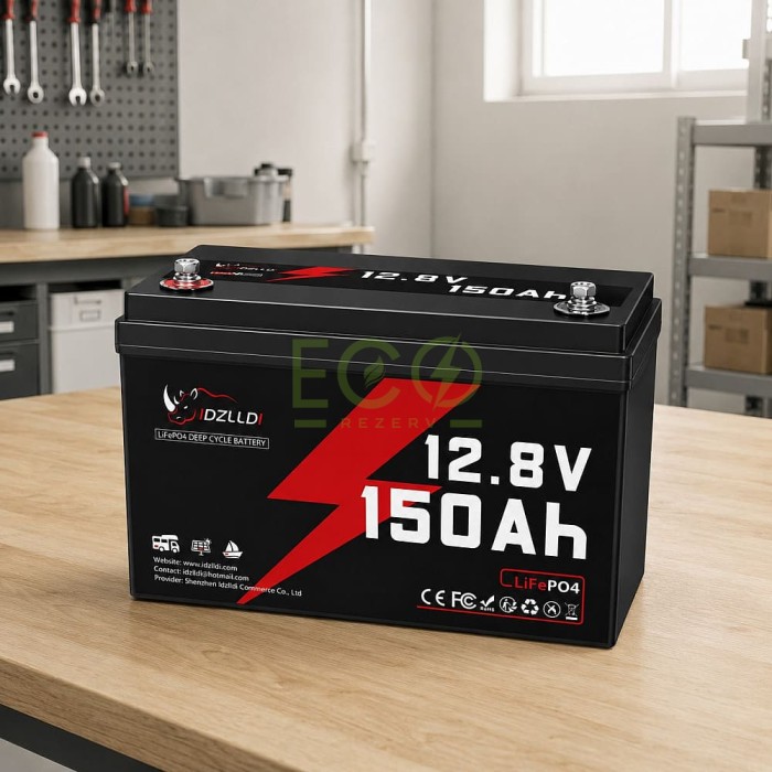 LiFePO4 12V 150 Ah Акумулятор Idzlldi BMS, для для резервного живлення будинку, квартири LiFePO4 12V 150 Ah Акумулятор Idzlldi BMS, для для резервного живлення будинку, квартири