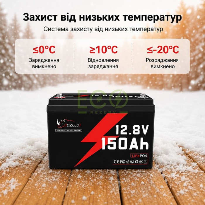 LiFePO4 12V 150 Ah Акумулятор Idzlldi BMS, для для резервного живлення будинку, квартири LiFePO4 12V 150 Ah Акумулятор Idzlldi BMS, для для резервного живлення будинку, квартири