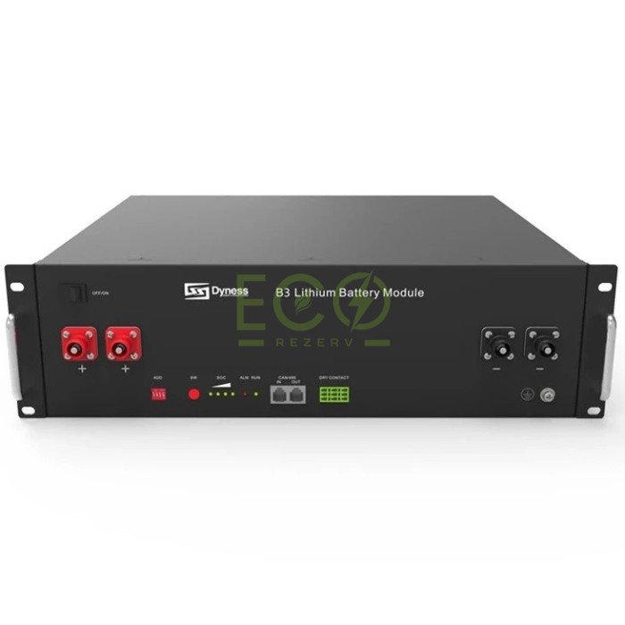 LiFePO4 акумулятор Dyness B3 3,6 кВт 48V/75Ah для системи енергозабезпечення будинку, квартири LiFePO4 акумулятор Dyness B3 3,6 кВт 48V/75Ah для системи енергозабезпечення будинку, квартири