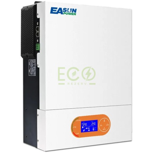 6 кВт Гібридний інвертор зі зниженим рівнем шуму EASUN 6kW 48V ISolar-SMR-II-6KW (6000VA/6000W, Max CH 120A, AC 100) Wi-Fi