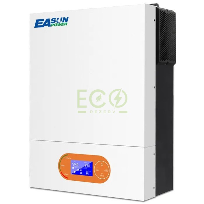 6 кВт Гібридний інвертор зі зниженим рівнем шуму EASUN 6kW 48V ISolar-SMR-II-6KW (6000VA/6000W, Max CH 120A, AC 100) Wi-Fi 6 кВт Гібридний інвертор зі зниженим рівнем шуму EASUN 6kW 48V ISolar-SMR-II-6KW (6000VA/6000W, Max CH 120A, AC 100) Wi-Fi