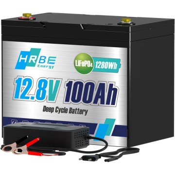 LiFePO4 12V/100Ah Акумулятор HRBEENERGY + зарядка у подарунок