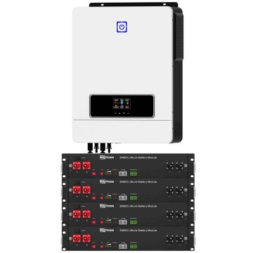 10,2 кВт інвертор Daxtromn + 4 акумулятори Dyness B4850 комплект резервного живлення для дому
