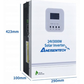 3 кВт Інвертор гібридний Ameisentech WiFi 24 В, струм заряду 100 А, для АКБ