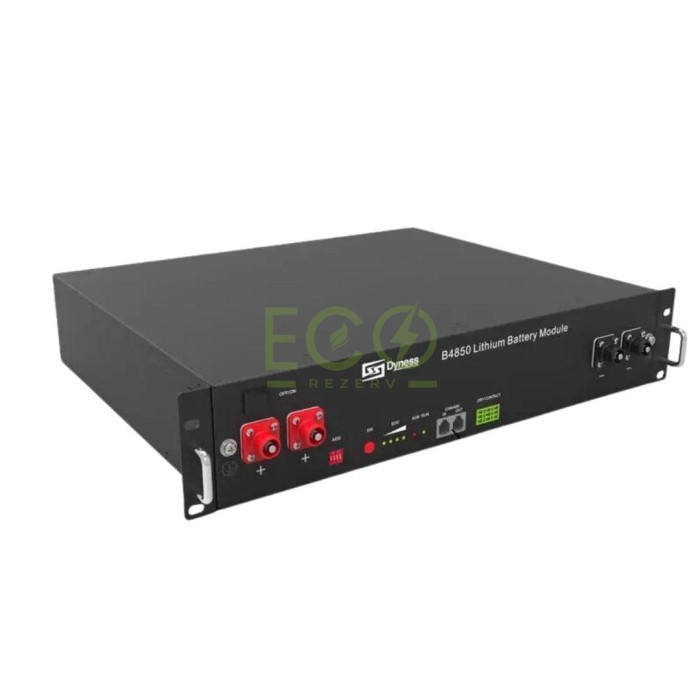 Акумуляторний блок LiFePo4 50Ah (2,4 кВт*год/48 В) DYNESS B4850 ДБЖ для системи енергозабезпечення будинку, квартир Акумуляторний блок LiFePo4 50Ah (2,4 кВт*год/48 В) DYNESS B4850 ДБЖ для системи енергозабезпечення будинку, квартир