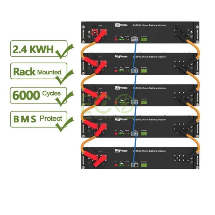 Акумуляторний блок LiFePo4 50Ah (2,4 кВт*год/48 В) DYNESS B4850 ДБЖ для системи енергозабезпечення будинку, квартир Акумуляторний блок LiFePo4 50Ah (2,4 кВт*год/48 В) DYNESS B4850 ДБЖ для системи енергозабезпечення будинку, квартир