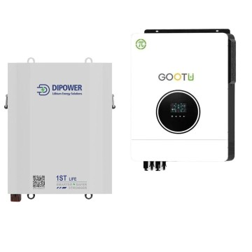 Gootu 10,2 кВт інвертор + акумулятор LiFePO4 48V/120Ah Dipower комплект резервного живлення