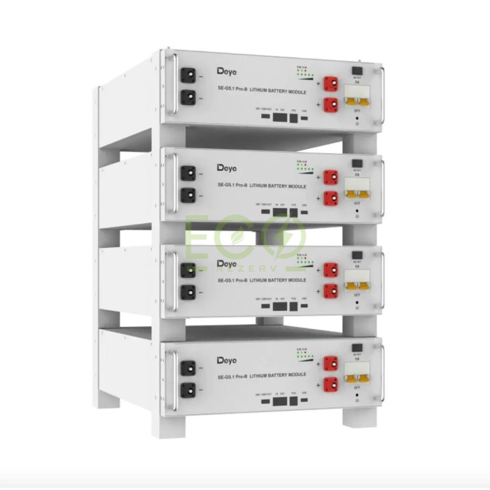 LiFePO4 Deye акумулятор SE-G5.1Pro-B 51,2V/100AH, 5120W*h, 200А LiFePO4 Deye акумулятор SE-G5.1Pro-B 51,2V/100AH, 5120W*h, 200А