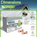 LiFePO4 12V/100Ah Акумулятор TCBWorth (літій-залізо-фосфатний акумулятор для ДБЖ (UPS))