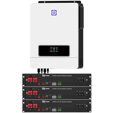 10,2 кВт інвертор Daxtromn + 3 акумулятори Dyness B4850 комплект резервного живлення для дому