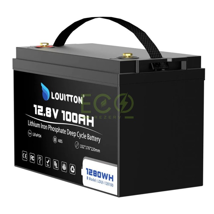 LiFePO4 12V/100Ah Акумулятор Louitton + зарядка LiFePO4 12V/100Ah Акумулятор Louitton + зарядка