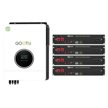 10,2 кВт інвертор Gootu 48В + 4 акумулятори Dyness B4850 комплект резервного живлення