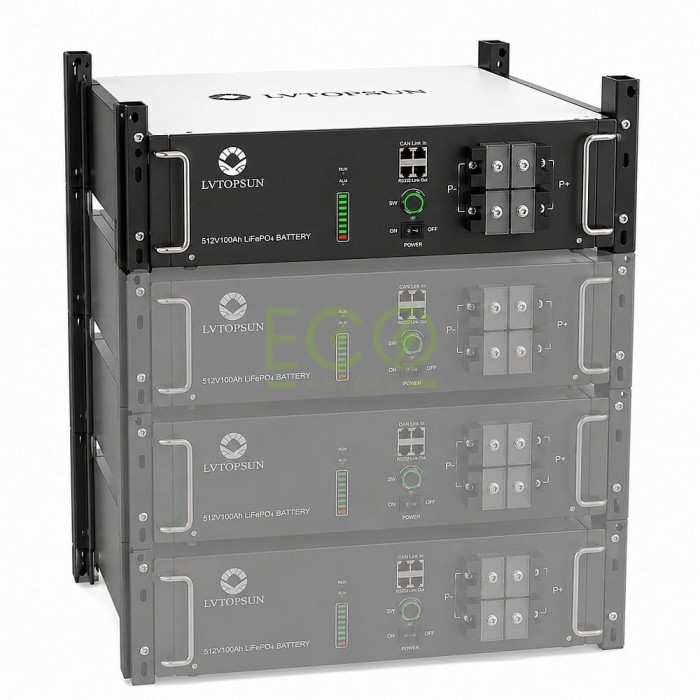 LiFePO4 48V 100Ah акумулятор Lvtopsun rack, BMS, 5120Wh, рековий LiFePO4 48V 100Ah акумулятор Lvtopsun rack, BMS, 5120Wh, рековий