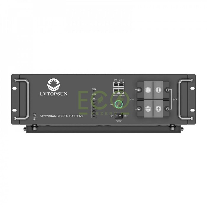 LiFePO4 48V 100Ah акумулятор Lvtopsun rack, BMS, 5120Wh, рековий LiFePO4 48V 100Ah акумулятор Lvtopsun rack, BMS, 5120Wh, рековий