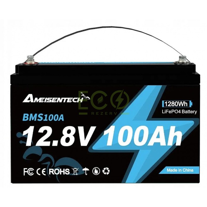 3 кВт LiFePO4 Комплект резервного живлення Інвертор Ameisentech WiFi + 2 акумулятора 12V 100Ah Ameisentech для квартири, будинку 3 кВт LiFePO4 Комплект резервного живлення Інвертор Ameisentech WiFi + 2 акумулятора 12V 100Ah Ameisentech для квартири, будинку