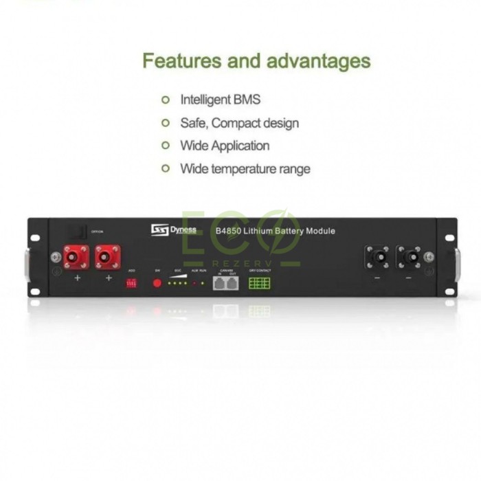 6 кВт інвертор EASUN POWER + 2 LiFePO4 акумулятора Dyness B4850 комплект резервного живлення 6 кВт інвертор EASUN POWER + 2 LiFePO4 акумулятора Dyness B4850 комплект резервного живлення