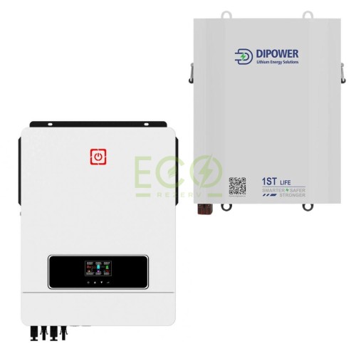 Daxtromn 10,2 кВт інвертор + акумулятор LiFePO4 48V/120Ah Dipower комплект резервного живлення